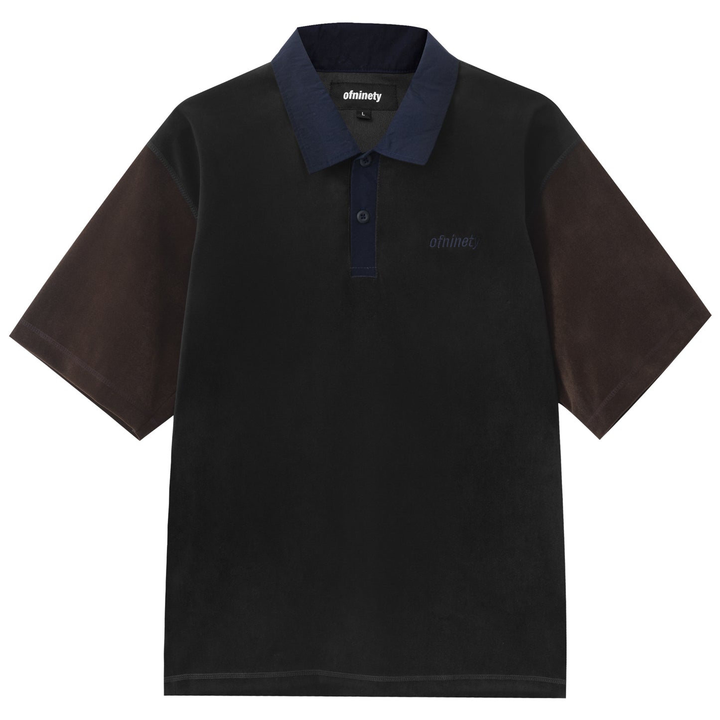 Dark-grey Velour Polo Shirt