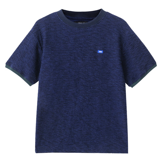Navy Reversed Terry Oversized T-shirt