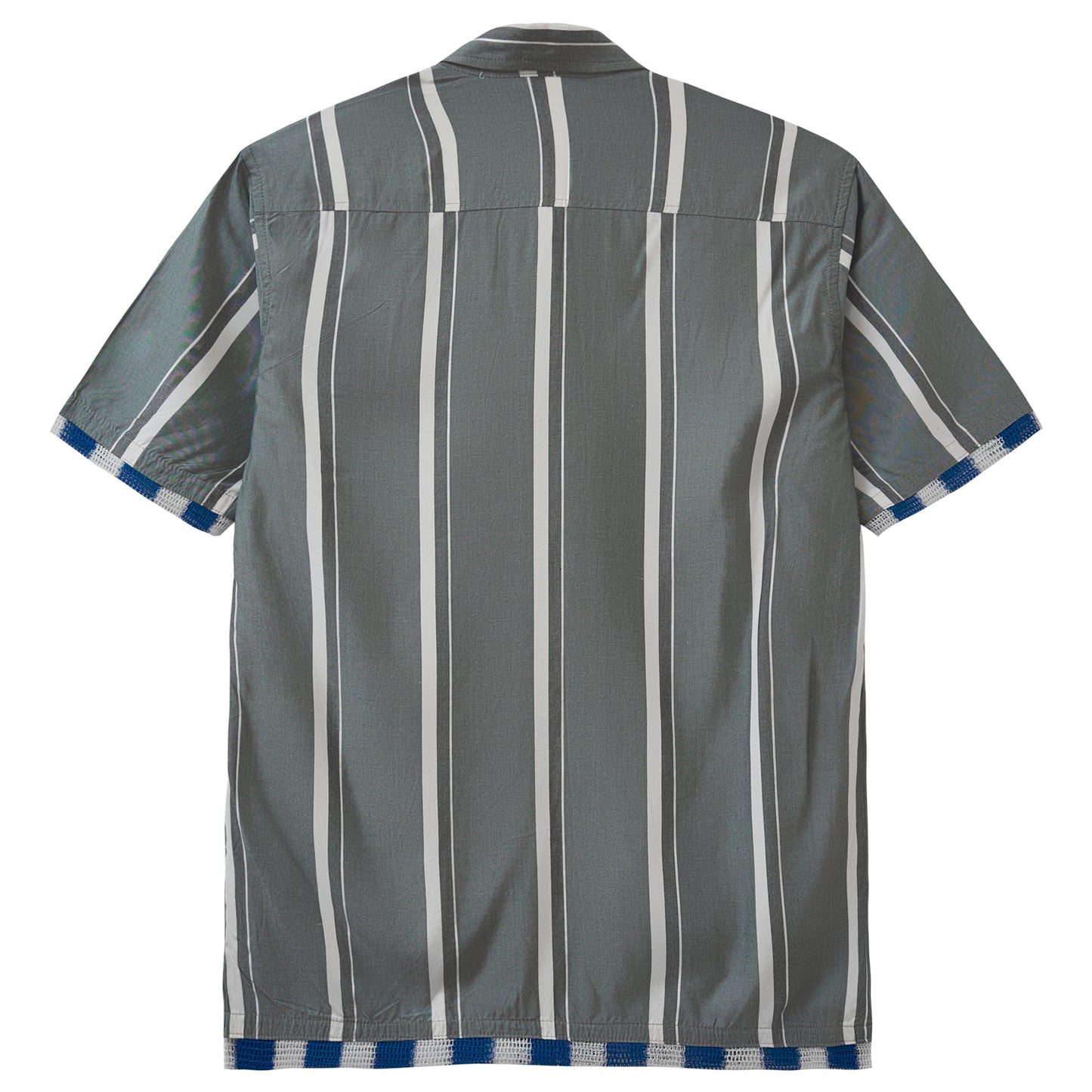 Olive Striped Viscose Shirt