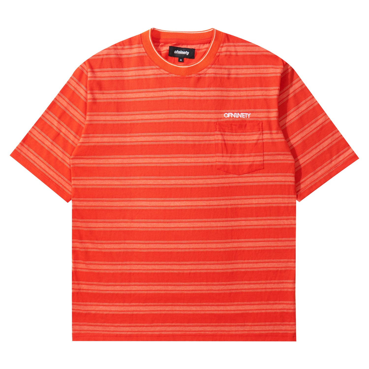 Orange Striped T shirt