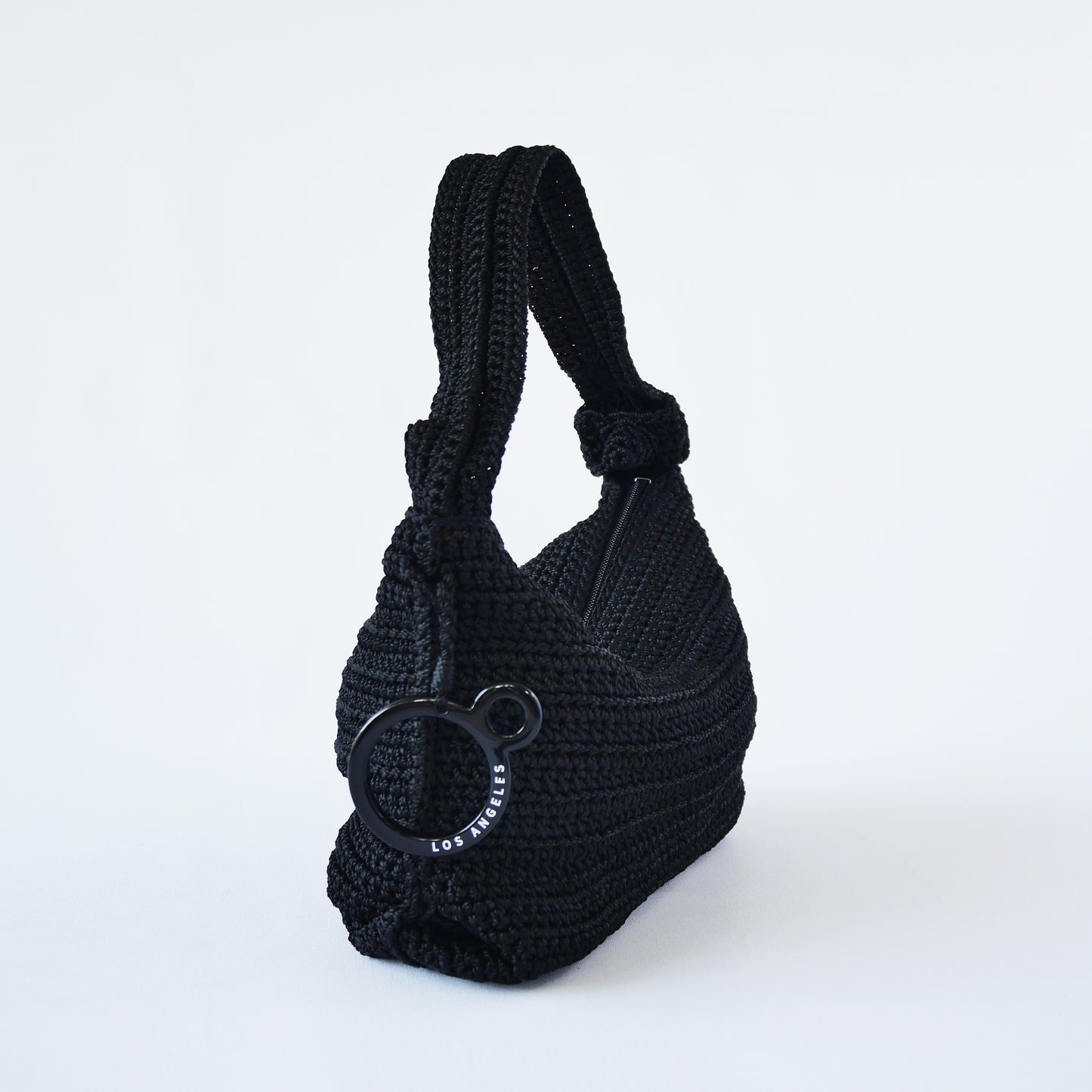 Mini Crochet Hobo - Black
