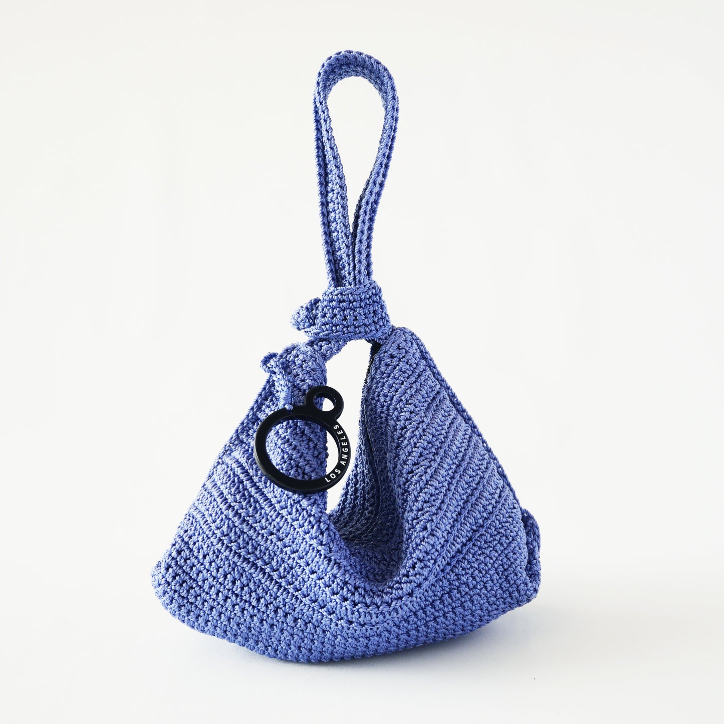 Mini Crochet Hobo - Periwinkle