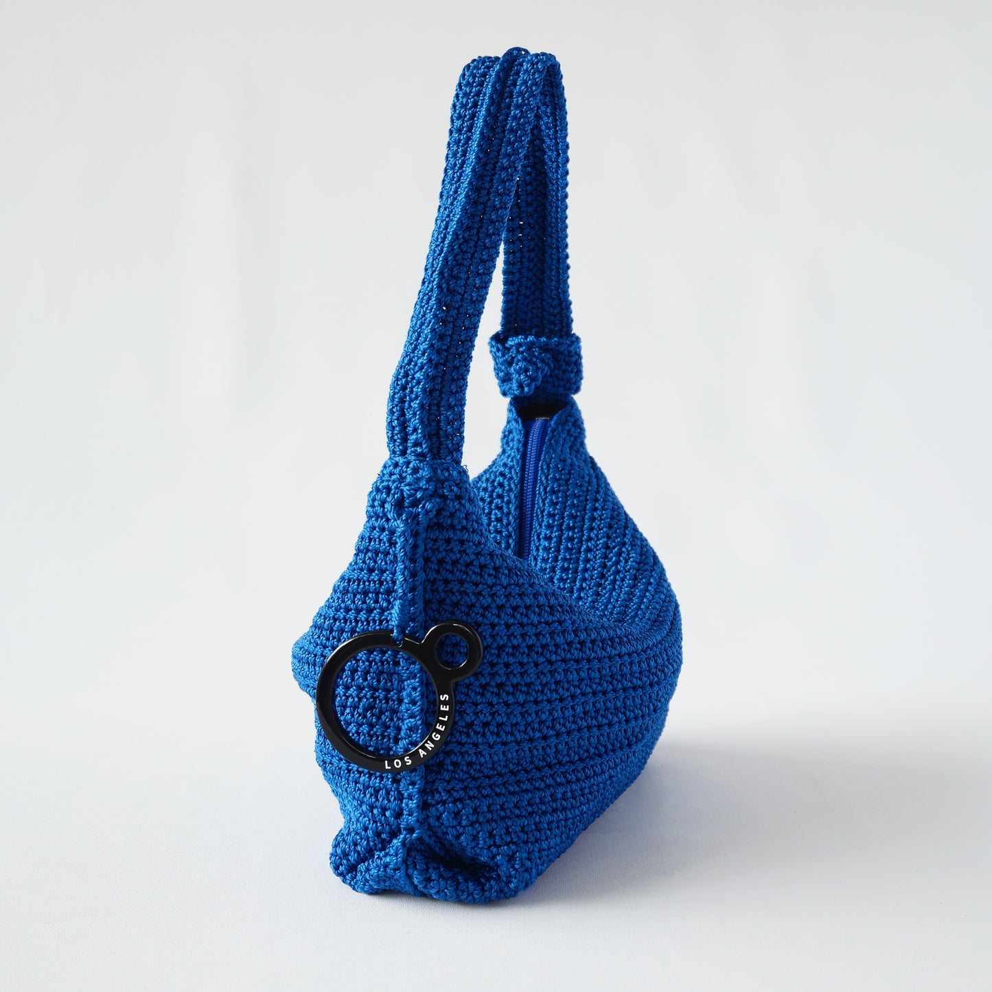 Mini Crochet Hobo - Blue