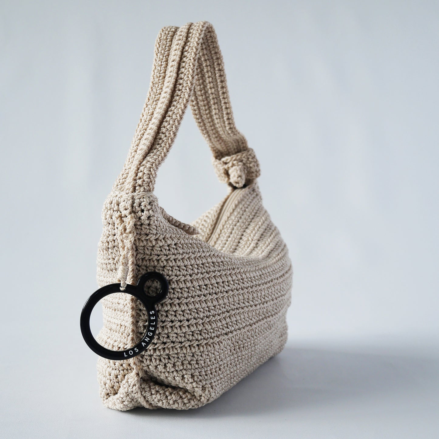 Mini Crochet Hobo - Eggshell