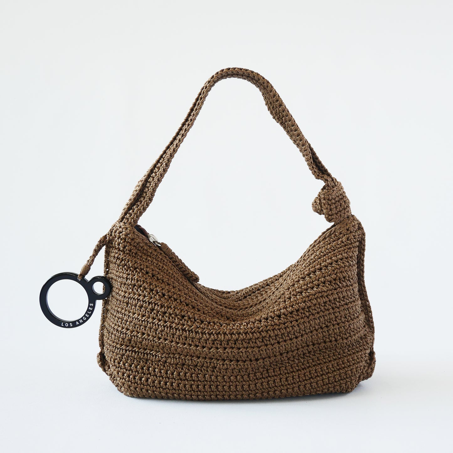 Mini Crochet Hobo - Taupe