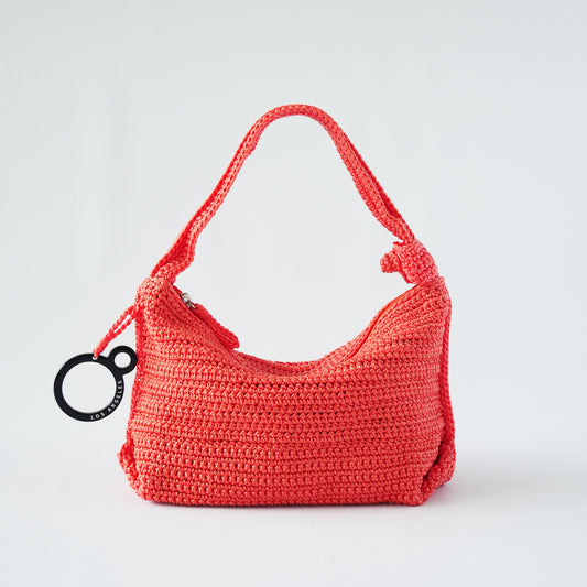 Mini Crochet Hobo - Tangerine