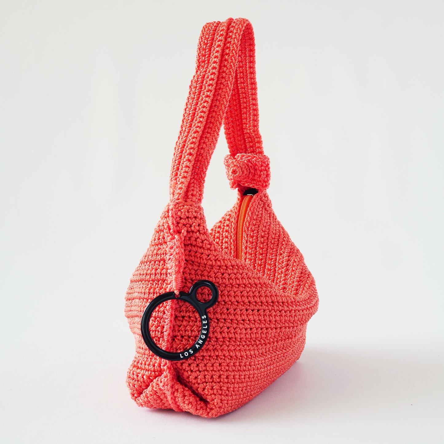 Mini Crochet Hobo - Tangerine