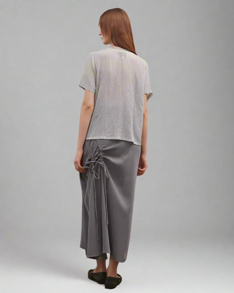Elieen Ruched Top - Gray