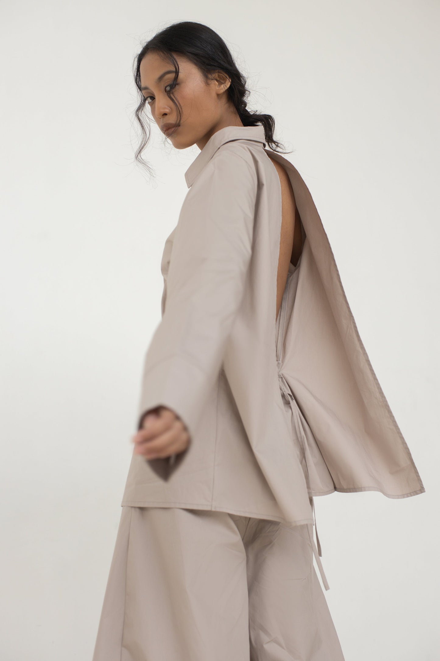 Sara Oversized Backless Top