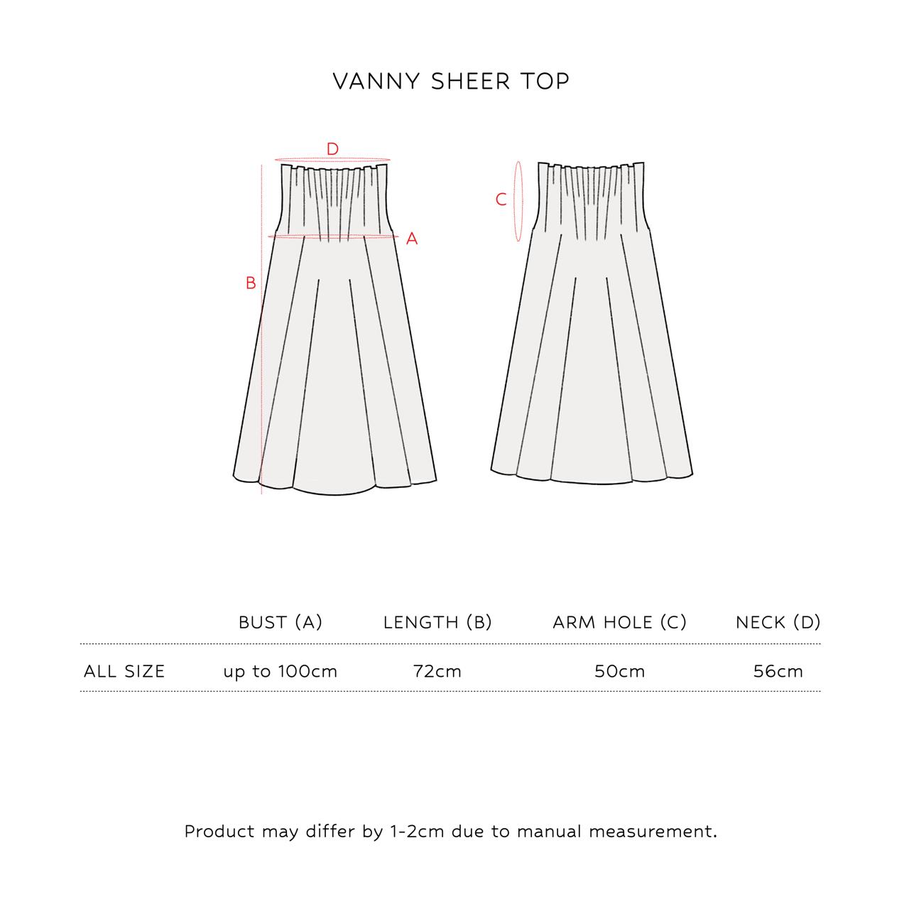 Vanny Sheer Top