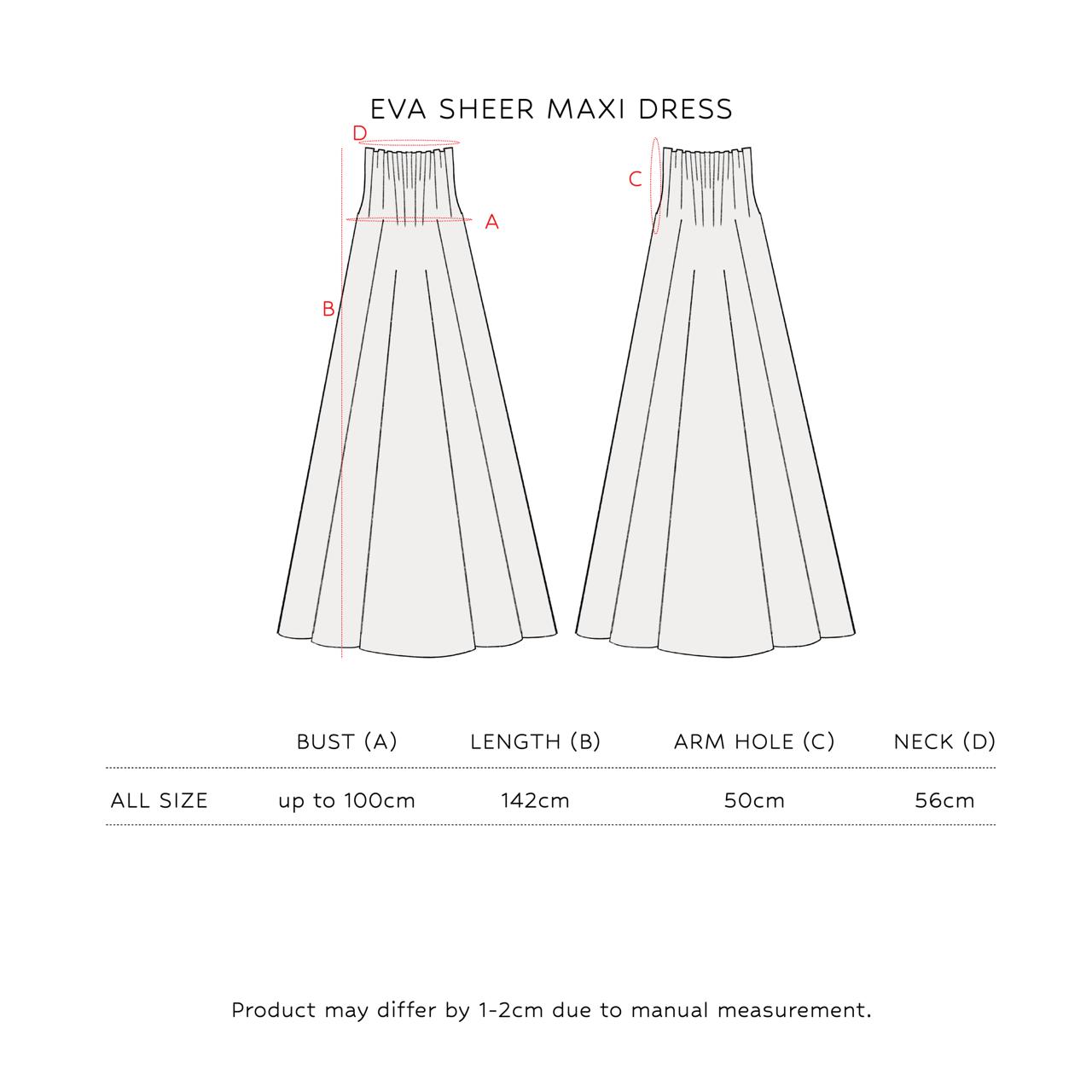 Eva Sheer Maxi Dress
