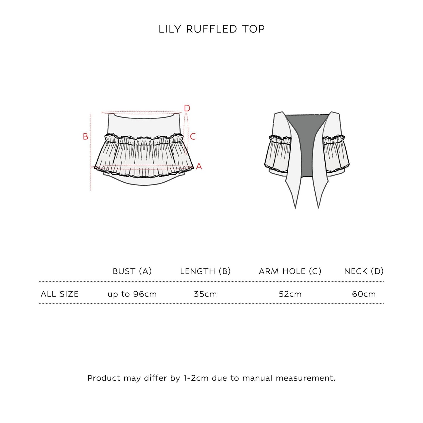 Lilly Ruffled Crop Top