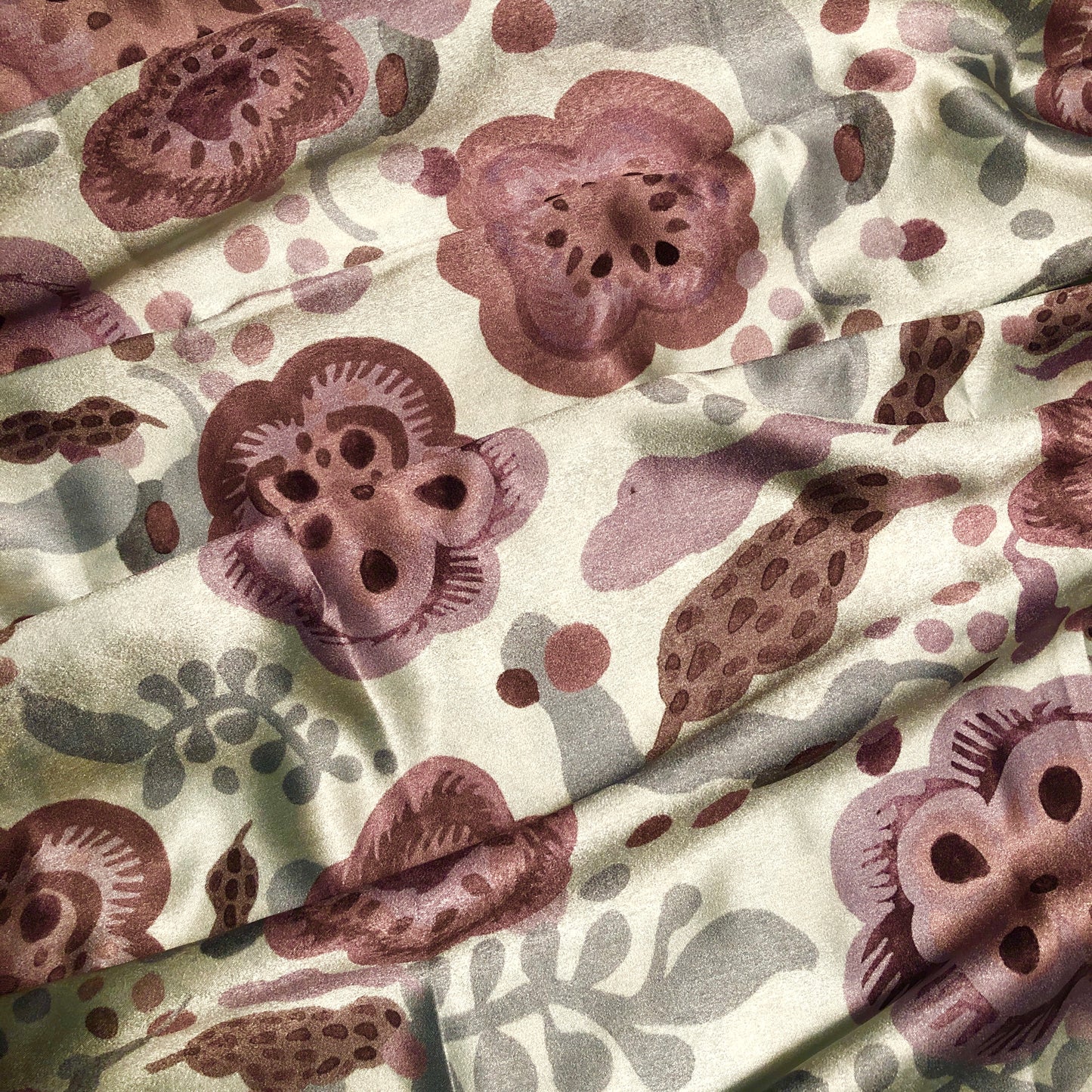 MIWA Print Silk Scarf