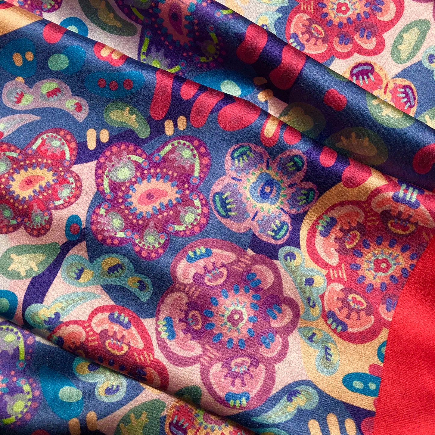 MIWA Print Silk Scarf