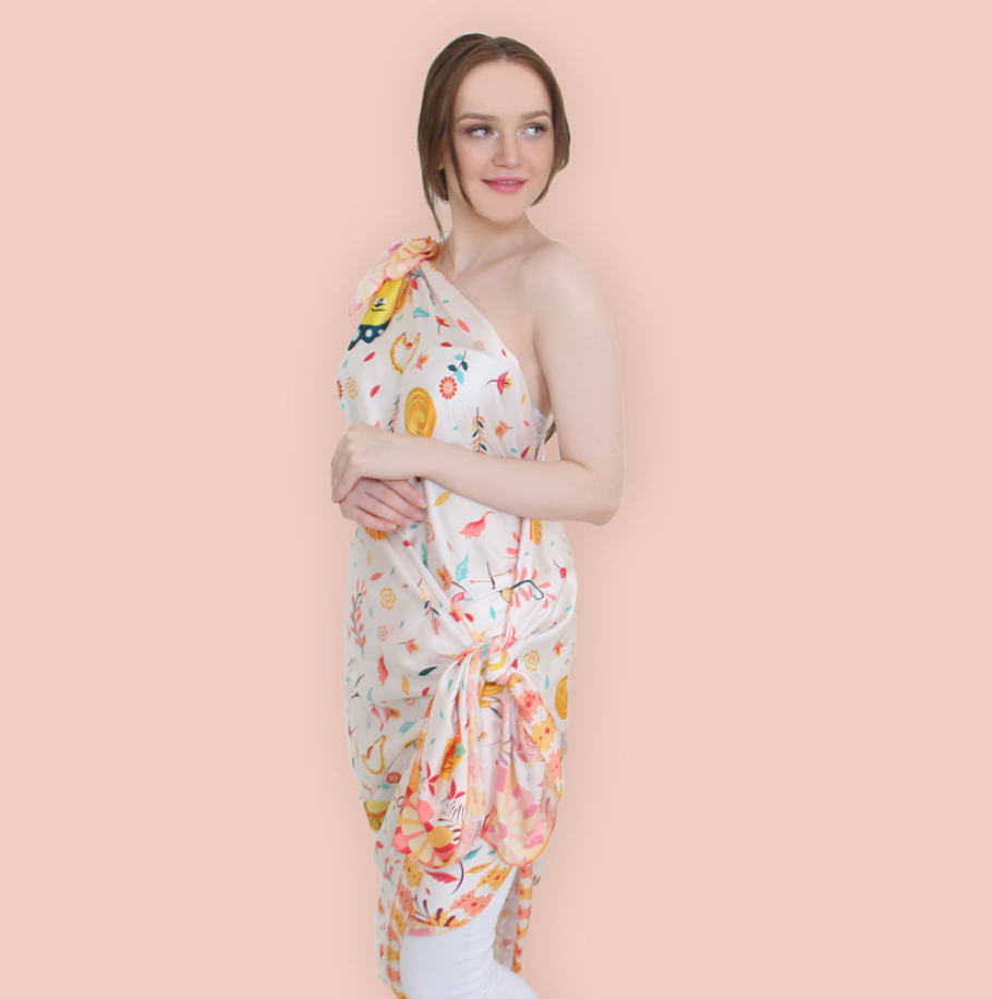 Betawi Mask Dance Square Scarf