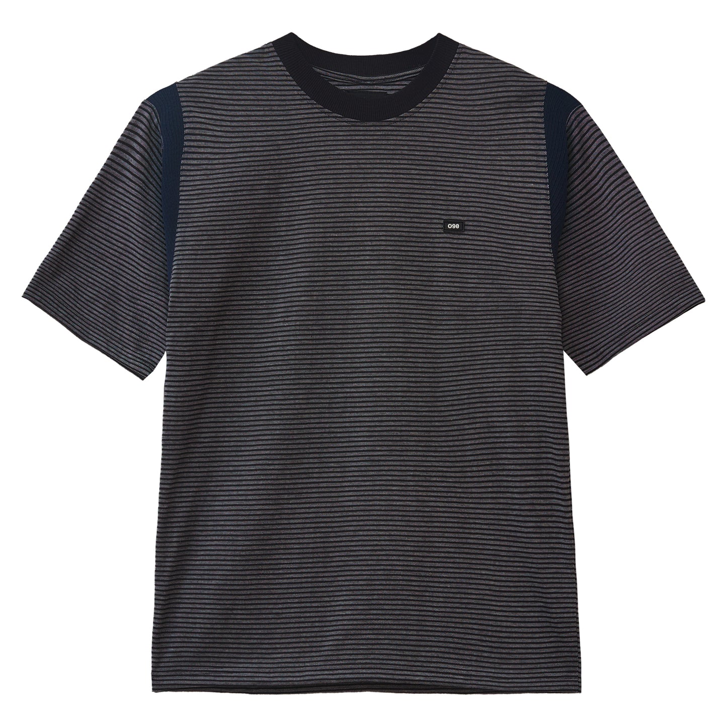 Black Striped Jacquard T-shirt