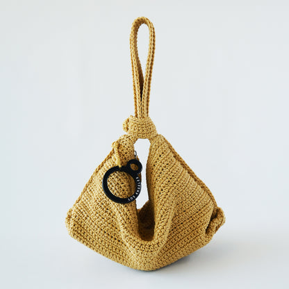 Mini Crochet Hobo - Butternut