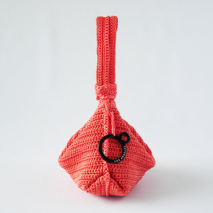 Mini Crochet Hobo - Tangerine