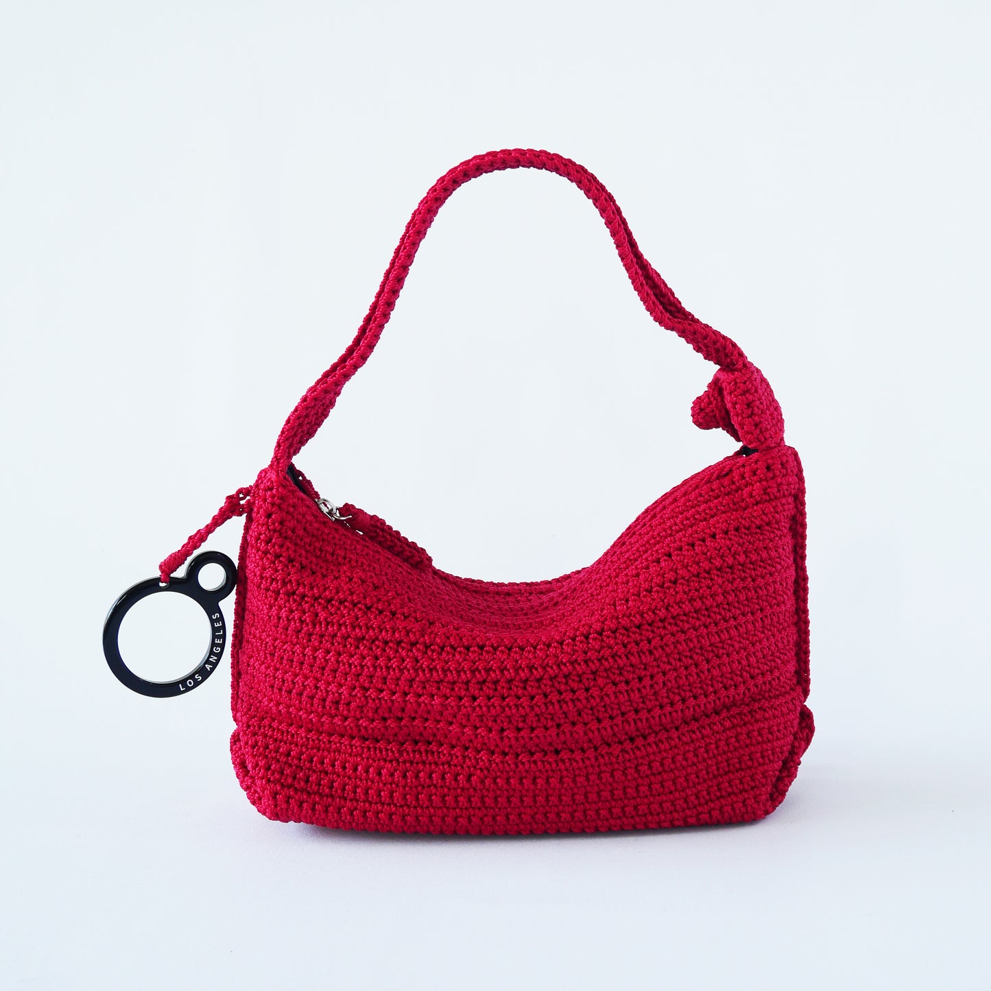 Mini Crochet Hobo - Red Samba