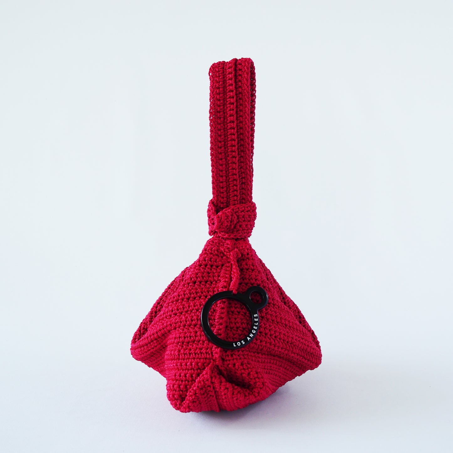 Mini Crochet Hobo - Red Samba