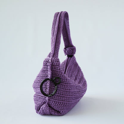 Mini Crochet Hobo - Lilac