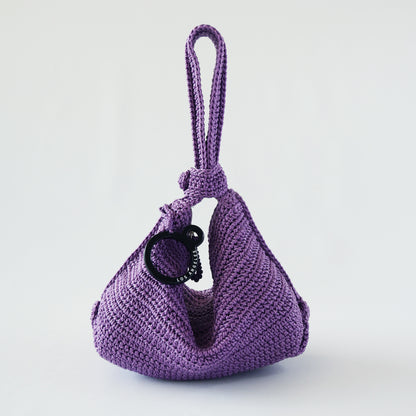 Mini Crochet Hobo - Lilac