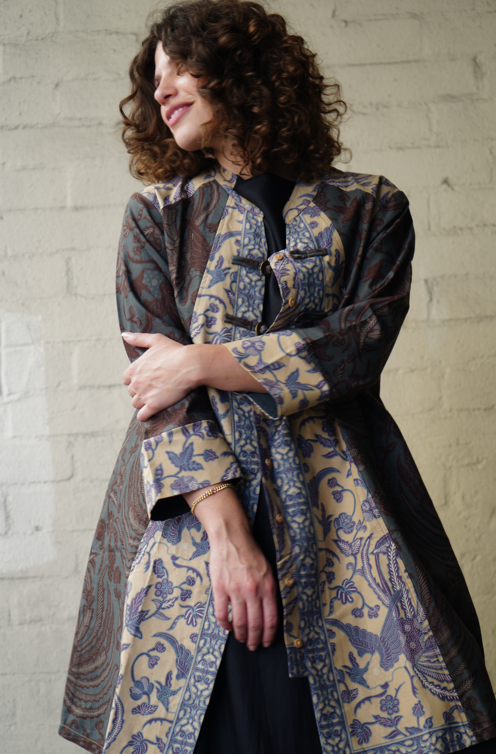 Josefien Batik Midi Coat
