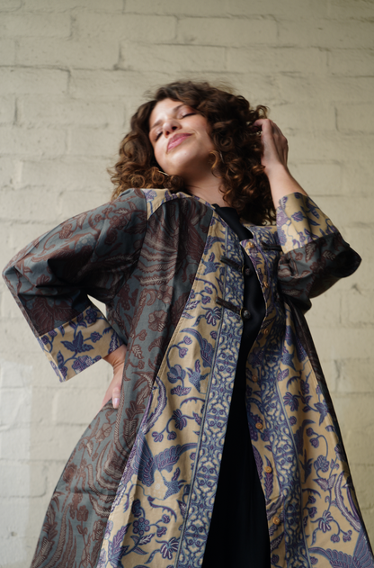 Josefien Batik Midi Coat