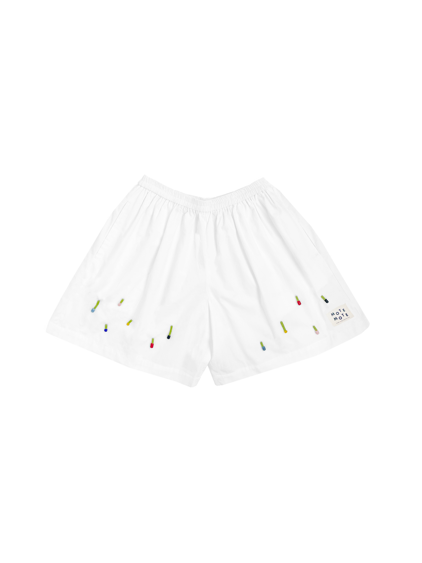 White Drop Shorts