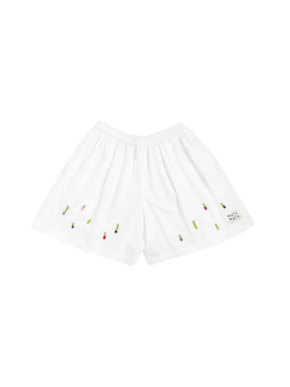 White Drop Shorts