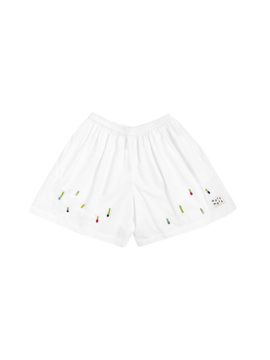 White Drop Shorts