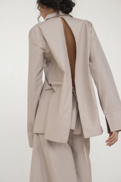 Sara Oversized Backless Top