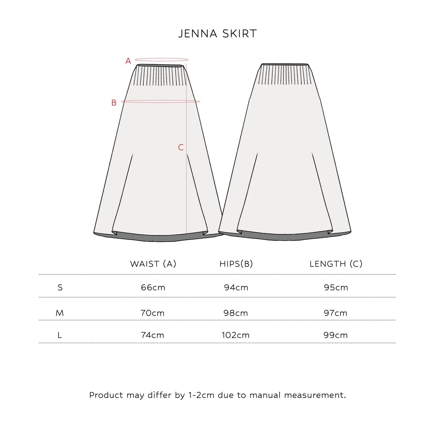 Jenna Pleated A Line Skirt