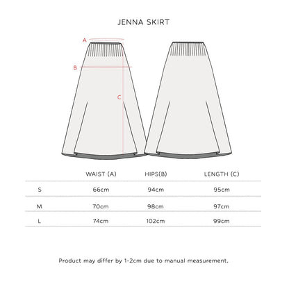 Jenna Pleated A Line Skirt