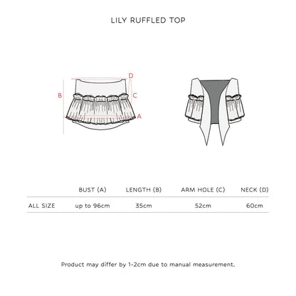 Lilly Ruffled Crop Top